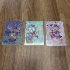 香港ディズニーランド　20周年　コレクタブルカード　3枚セット