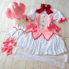 未使用　魔法少女まどか☆マギカ　まどマギ　鹿目まどか　衣装＋ウィッグ　S