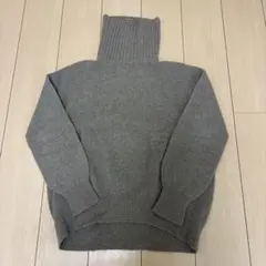 スピックアンドスパン グレージュ タートルネック ニット