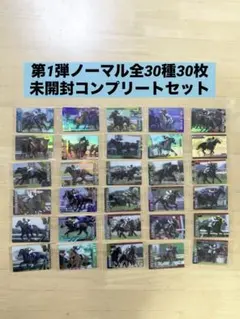 第2弾サイン入り未開封全30種30枚コンプセット　サラブレッドホースコレクション サラブレッドホースコレクション未開封まとめ売り サイン入り35枚