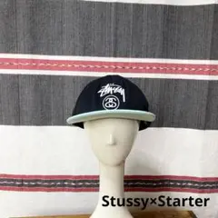 Stussy×Starterスナップバックキャップミントブラック90s00s希少