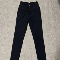 SUREVE ブラック スキニーパンツ ハイウエスト