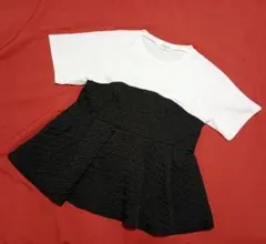 OPAQUE.CLIP 半袖Tシャツ ホワイト/ブラック