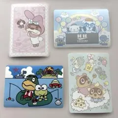どうぶつの森 ×サンリオ シール4枚セット