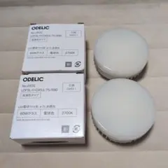 ODELIC LED電球フラット形　No.293E　2個セット
