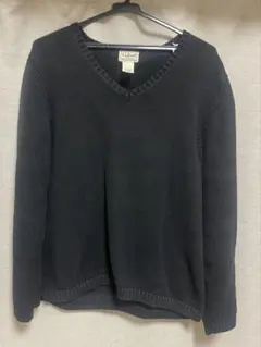 L.L.Bean （エルエルビーン） Vネックコットンニット