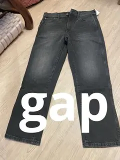 未使用品gap ブラックダークグレー ストレートデニム　28