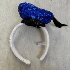 ディズニー　ドナルド　スパンコール　カチューシャ