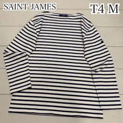 美品　セントジェームス　ユニセックス　ウェッソン　カットソー　ボーダー　白紺　Ｌ