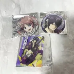 銀魂 ドンキコラボ ラメ缶バッジ アクリルカード 高杉晋助 神威