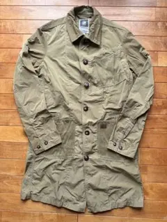 G-Star RAW ステンカラーコート カーキ Sサイズ メンズ 薄手コート
