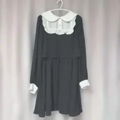 Ank Rouge ブラック×ホワイト ワンピース