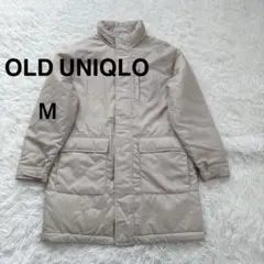 90's~00's 紺タグ OLD UNIQLO 中綿ロングコート M ベージュ