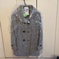 THE SHOP TK KMIXPRICE グレー系ピーコート Fサイズ