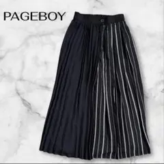 未使用 PAGEBOY ページボーイ プリーツラップスカート ロングスカート