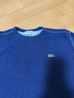 LACOSTE ネイビー クルーネック スウェット