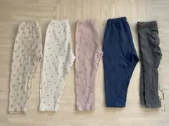 UNIQLOニットレギンス含む10分丈　90cm 5本まとめ売り