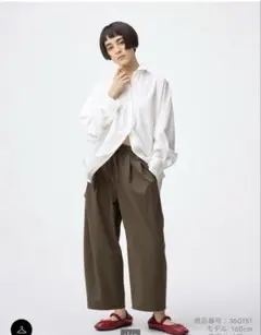 GU バレルアンクルパンツ ＋EC 3XL 丈短め　brown