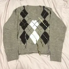 ♡アーガイル柄 ニットトップス♡