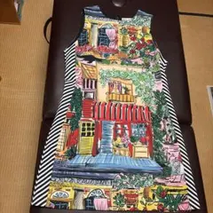 アリス＆オリビア　ノースリーブ ワンピース 街並み柄 LLサイズのサムネイル