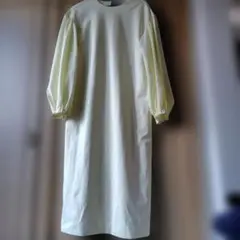 UNTITLED バルーンスリーブ ロングワンピース　M