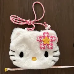 【ハローキティ】 ぬいぐるみサコッシュカオハナハローキティ