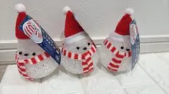 シマエナガ LEDライト クリスマス電飾 3個セット 未使用品