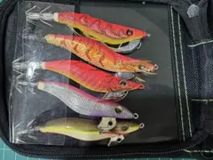 エギ 5個セット 収納ケース付き