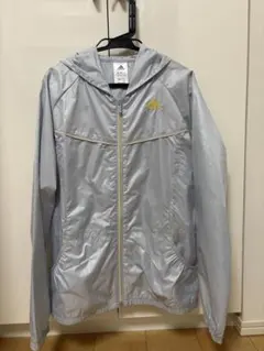adidas ライトブルー ウィンドブレーカー M