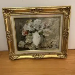ヴィンテージ ダイフ Marcel Dyf 花瓶の花 複製画 油絵 絵画 華 - メルカリ