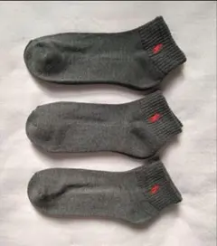 新品 POLO ポロ ラルフローレン メンズ スニーカー丈 ソックス３足