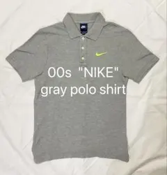 00s 紺タグ NIKE ボーダーポロシャツ sk8 短丈 swag グレー Sのサムネイル