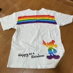 ミッキー Happy as a Rainbow Tシャツ