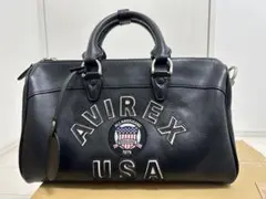 AVIREX 牛革 ミニボストンバッグのサムネイル