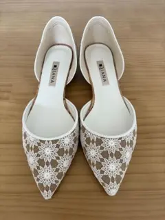 DIANA レースポインテッドトゥパンプス