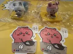 松屋×ちいかわ オリジナルフィギュア モモンガ 古本屋(カニちゃん) 新品未使用