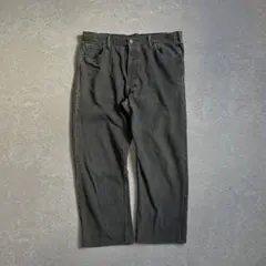 Levi's 501 ブラックデニム 牛革パッチ W34 ボタンフライ アメカジ