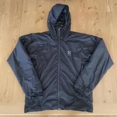 【HAGLOFS】 ホグロフス フード付きブラック中綿 防水 サイズM