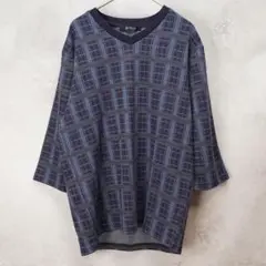 新品 nano universe シャツ ネイビー M タグ付き チェック