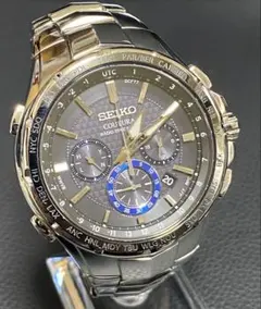 箱・コマ付】セイコー コーチュラ SSG020電波ソーラー腕時計 海外