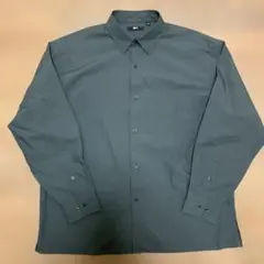 ♻*️様 UNIQLO:C.ユニクロシー.ブロードオーバーサイズシャツ.L.ダー
