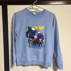 スキビディトイレ　水色 グラフィックプリント トレーナー