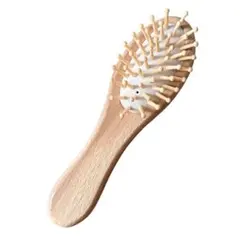 ⭐️新品未使用⭐️ 木製ヘアブラシ くし　便利サイズ　木製　子供　大人　便利