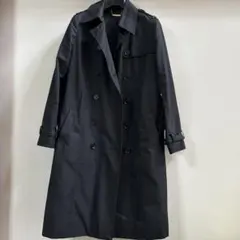 黒のダブルブレストトレンチコート グラスライン　grass line