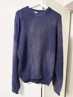 NOMANUAL ニット ネイビー L