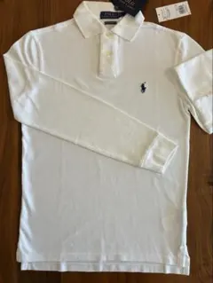 ポロシャツ 長袖 白
