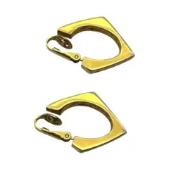 ジバンシー イヤリング 菱形 ひし形 ヴィンテージ ゴールド