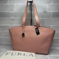 (未使用タグ付)大人気、フルラ、トートバッグ、大容量、A-4可、オールレザー