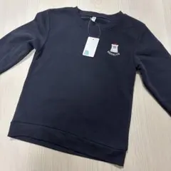 【タグ付き新品未使用】裏起毛 スウェット トレーナー 130cm ネイビー