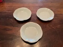 最終価格　折居ゆか　輪花豆皿 3枚セット　作家もの